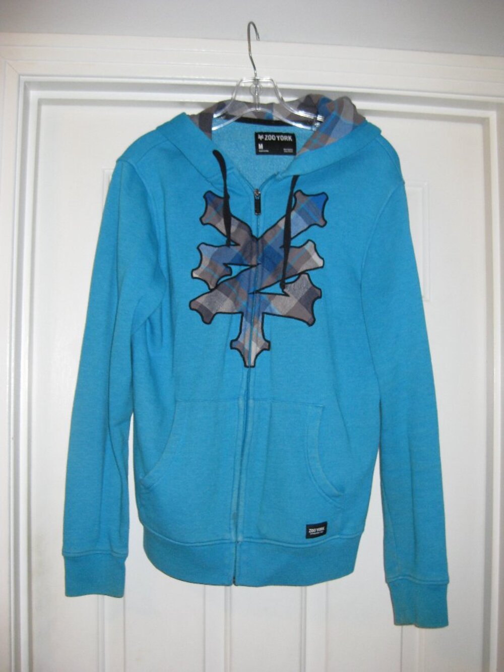 Men's Zoo York Medium Blue Zip-up Hoodie